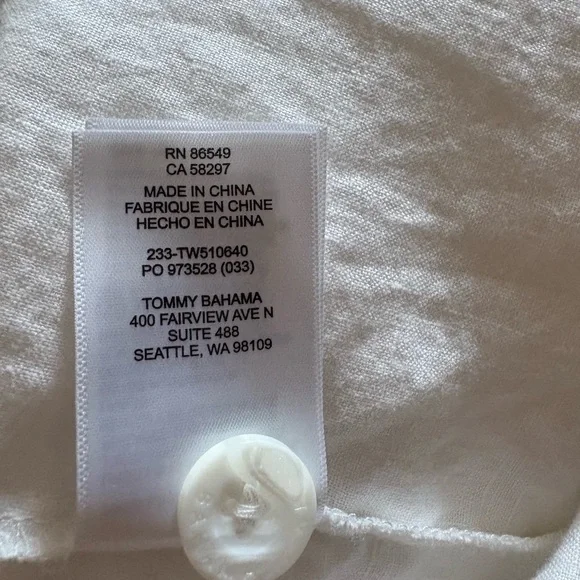 Tommy Bahama jean type White linen Jacket - Picture 5 of 5